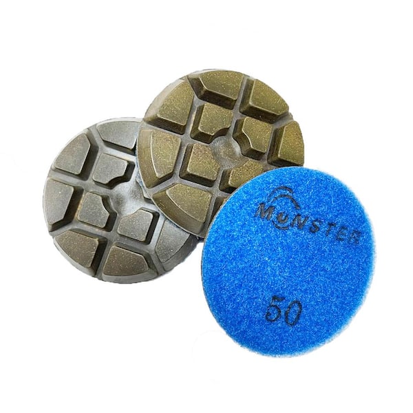 4" Diamond Floor Polishing Pad 33 Pack Concrete Terrazzo Granite Marble Stone 