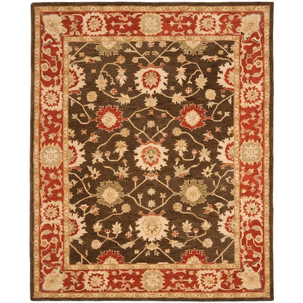 SAFAVIEH Anatolia Olive/Rust 5 ft. x 8 ft. Area Rug