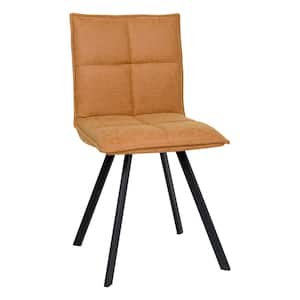 Wesley Light Brown Faux Leather Dining Chair