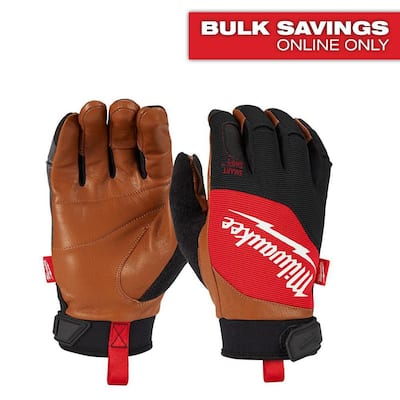 Large Goatskin Leather Performance Work Gloves