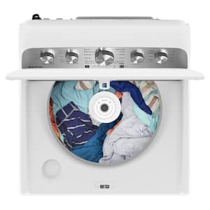 4.5 cu. ft. High-Efficiency White Top Load Washer Machine with Deep Water Wash and PowerWash Cycle