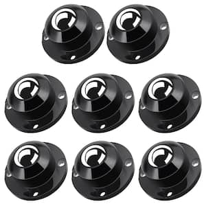 1 in. 224 lb. Self Adhesive Caster Wheels for Furniture Small Appliance Storage Bins (8-Piece)