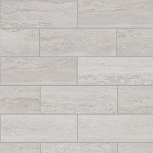 Silver Sand Gray 3.75 in. x 12 in. Matte Porcelain Floor and Wall Tile (6.25 sq. ft./Case)