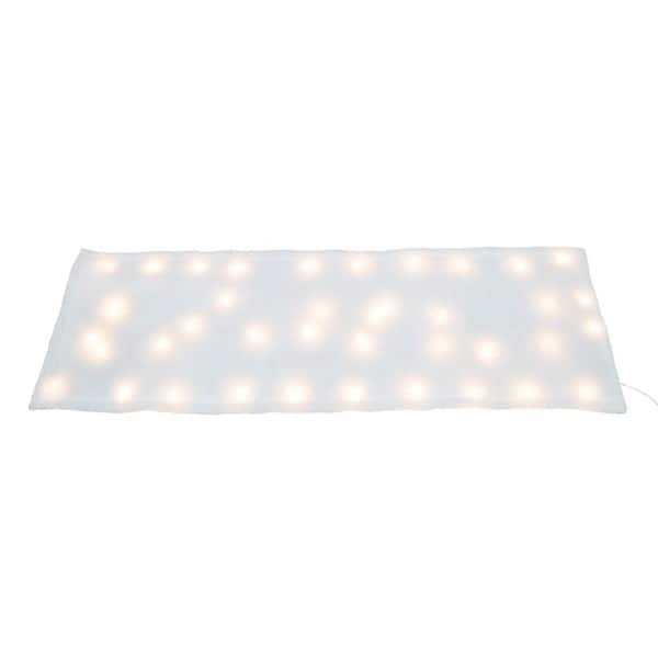 Unbranded 60 in. x 15 in. LED Snow Cover Indoor Christmas Decor with 8 Function Controller