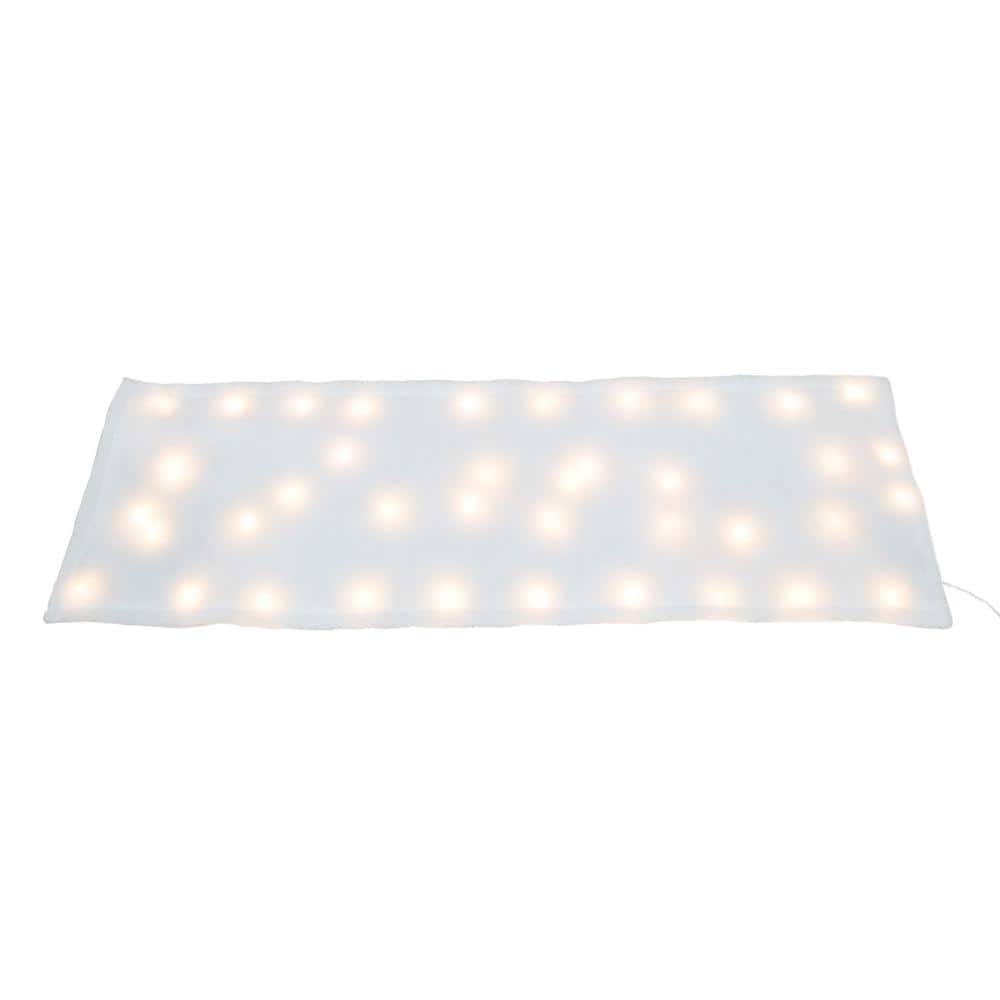 48 in. x 15 in. Snow Cover Indoor Christmas Decor with 8 Function Controlle