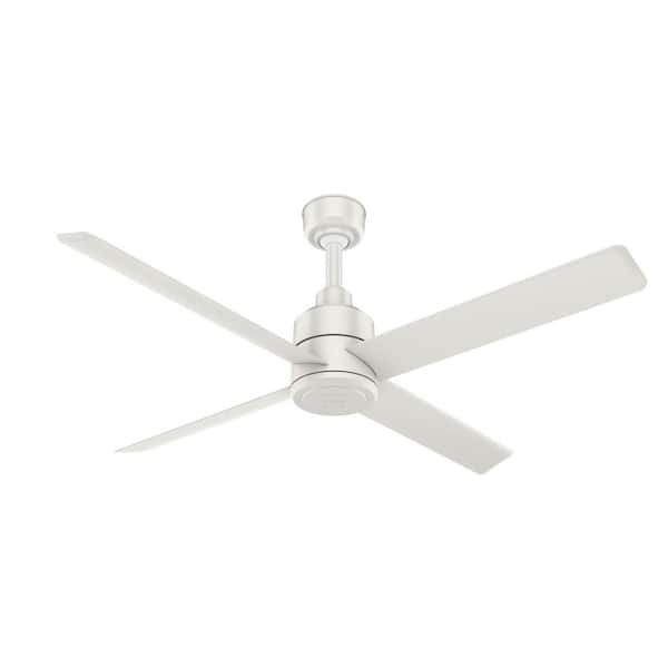 Hunter Trak 6 ft. Indoor/Outdoor White 120-Volt Industrial Ceiling Fan with Remote Control Included