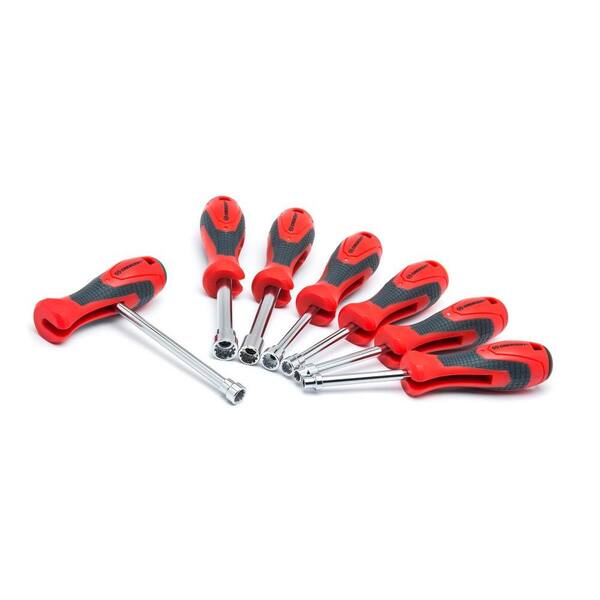 Crescent - SAE/Metric Quick-Convert T-Handle Nut Driver Set (7-Piece)