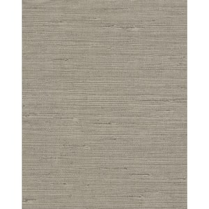 Brown Pampas Vinyl Wallpaper Matte, 27 in. x 27 ft.