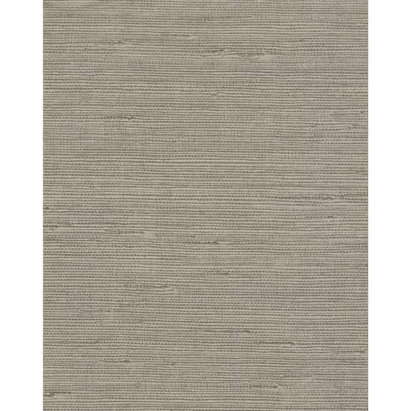 York Wallcoverings Brown Pampas Vinyl Wallpaper Matte, 27 in. x 27 ft.