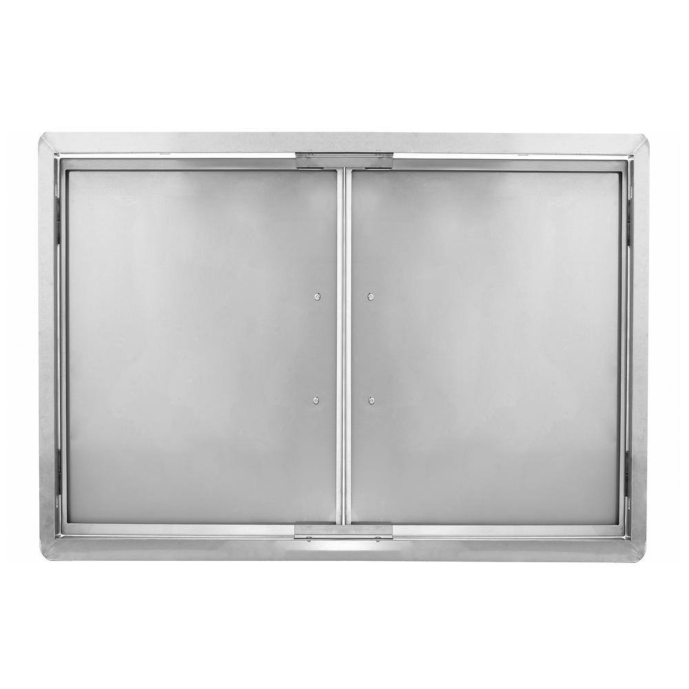 30 in. Stainless Steel Built-in Outdoor BBQ Grill Double Access Door Panel