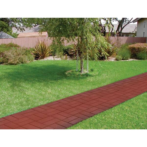 Emsco 16 In X Plastic Deep Red, Home Depot Red Landscaping Bricks