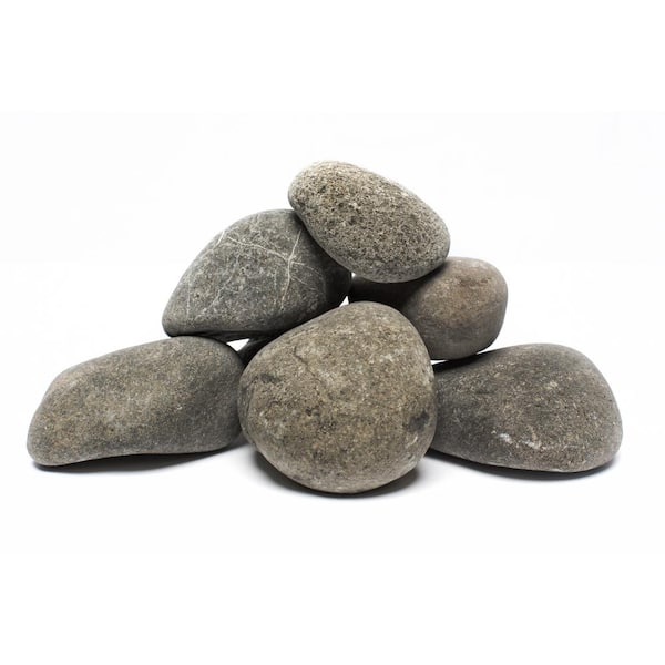 Rain Forest 1 in. to 3 in., 2200lb. Grey Caribbean River Pebbles Super Sack Rain Forest 1 in. to 3 in., 2200lb. Grey Caribbean River Pebbles Super Sack
