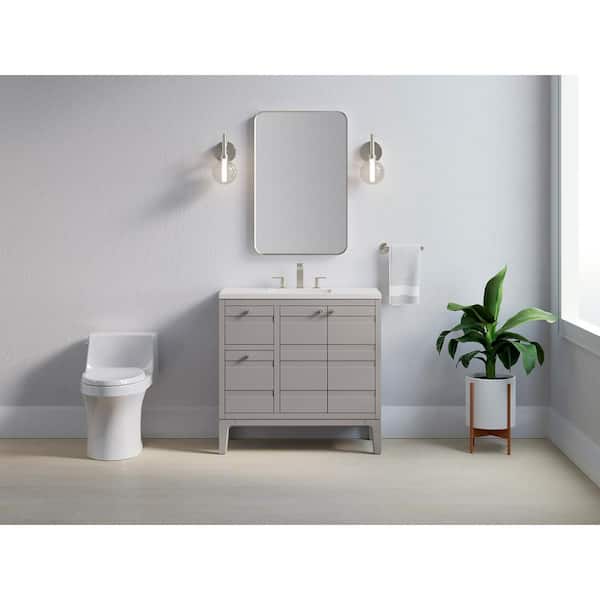 KOHLER Helst 36.06in. Single Sink Freestanding White Bath Vanity with White Quartz Top Assembled