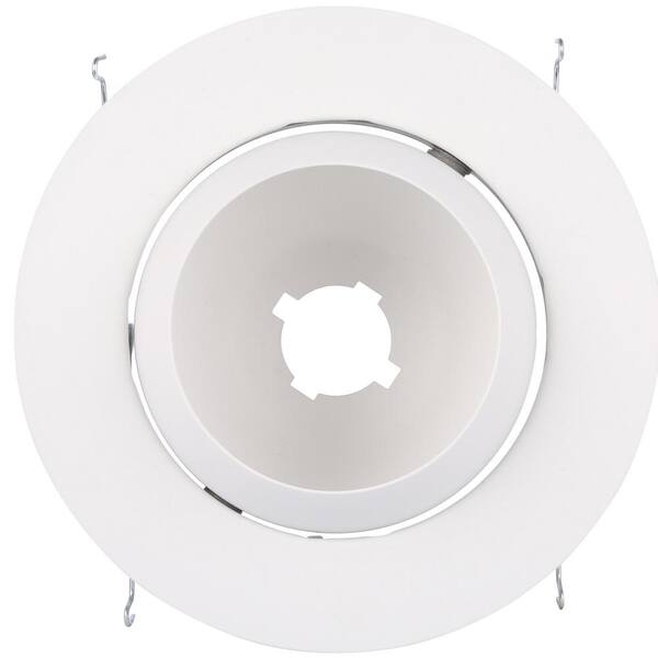 HALO E26 6-inch White Adjustable Eyeball Recessed Ceiling Lights (2-Pack) - Directional Spotlight Trim