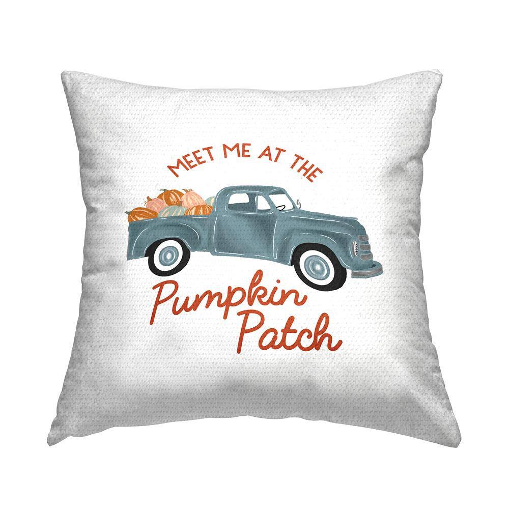 Seasonal Pumpkin Patch Autumn Truckload Orange Square Outdoor Throw Pillow price history on PriceWatchPro