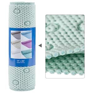 17 in. x 36 in. Green Double Layer Foam Non Slip Bathtub Mat, More Comfortable and Thicker Tub Mat Foam Shower Mat Green