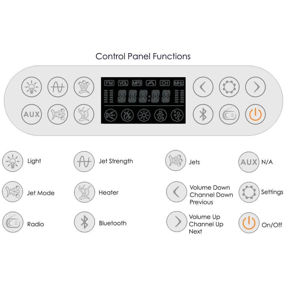 70.9'' White Acrylic Corner Whirlpool Bathtub with Faucet