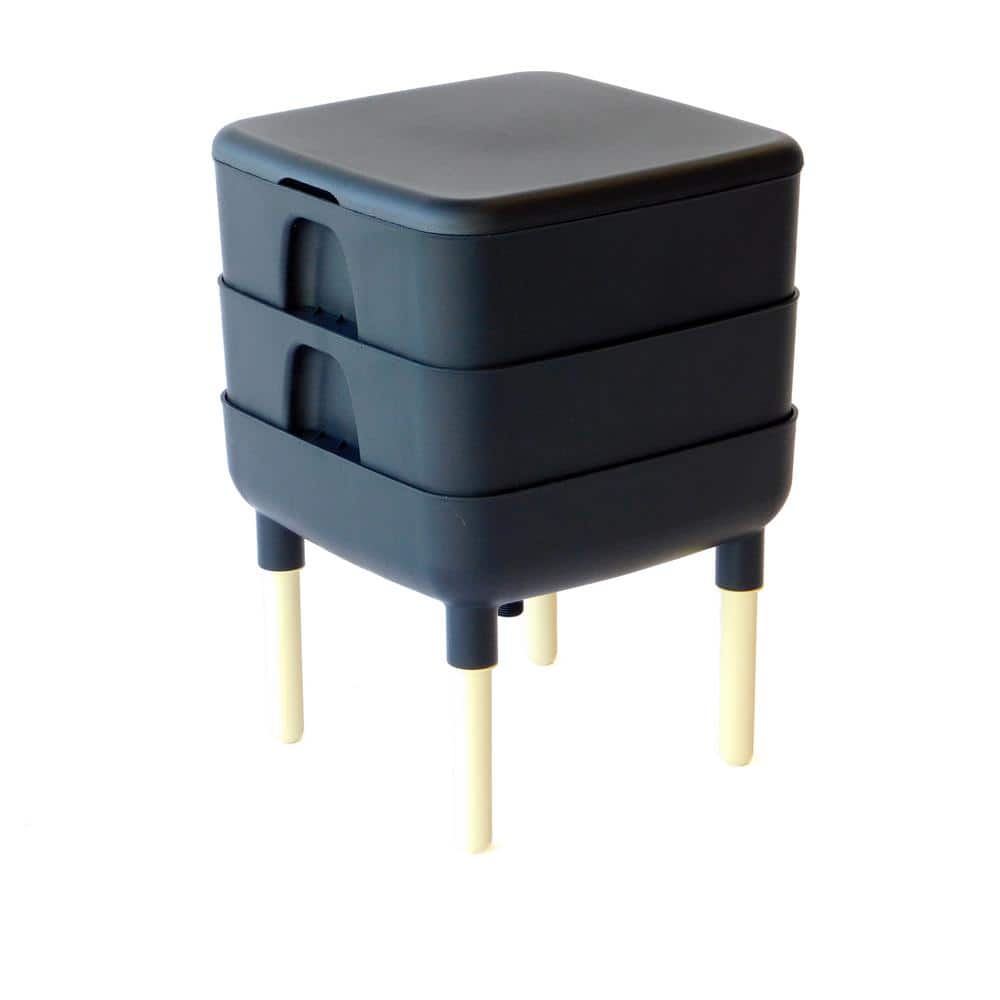 The Essential Living Composter 6 Gal. Worm Composter in Color Black