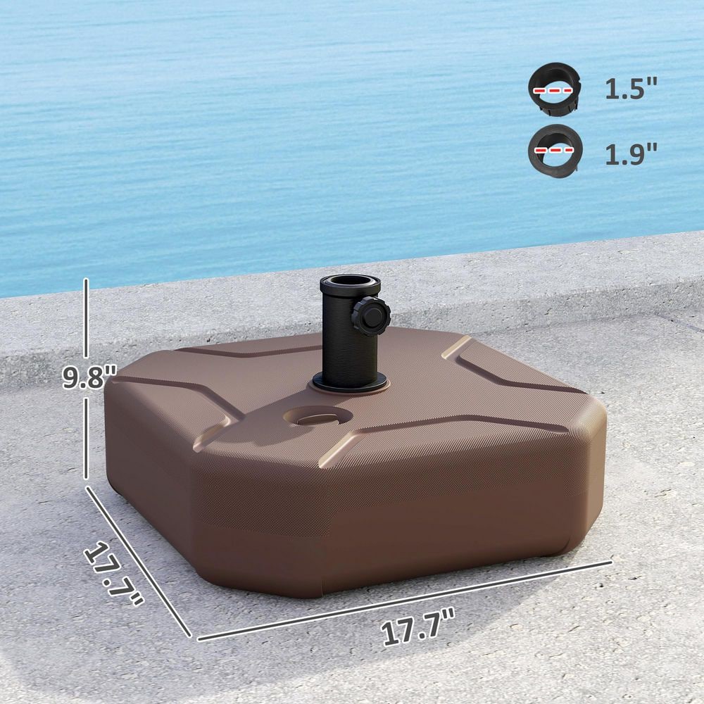 HDPE Umbrella Stand Base, Square Patio Umbrella Base Holder, Heavy