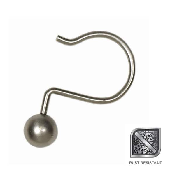 Glacier Bay Ball Shower Curtain Hooks in Pearl Nickel
