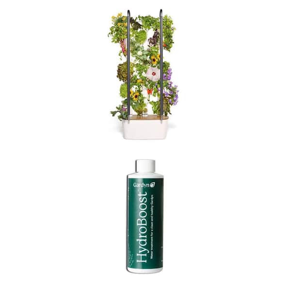 Hydroponics Growing System Kit with 30 Non-GMO Plants and 250ml Plant-Based Water Treatment Cleaner