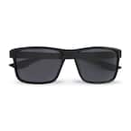 Shadedeye Black Square Polarized Sunglasses 85946-16 - The Home Depot