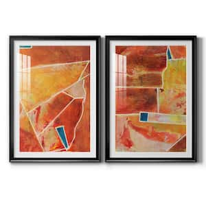 Primary Connection III by Wexford Homes 2 Pieces Framed Abstract Paper Art Print 30.5 in. x 42.5 in.
