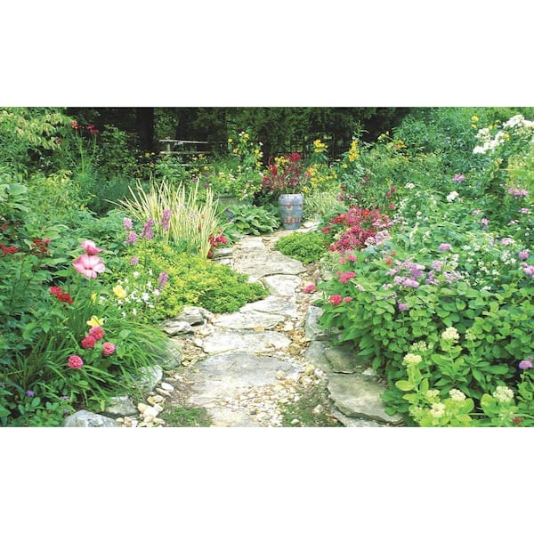 Biggies Garden View - Weather Proof Scene for Window Wells or Wall Mural - 100 in. x 60 in.