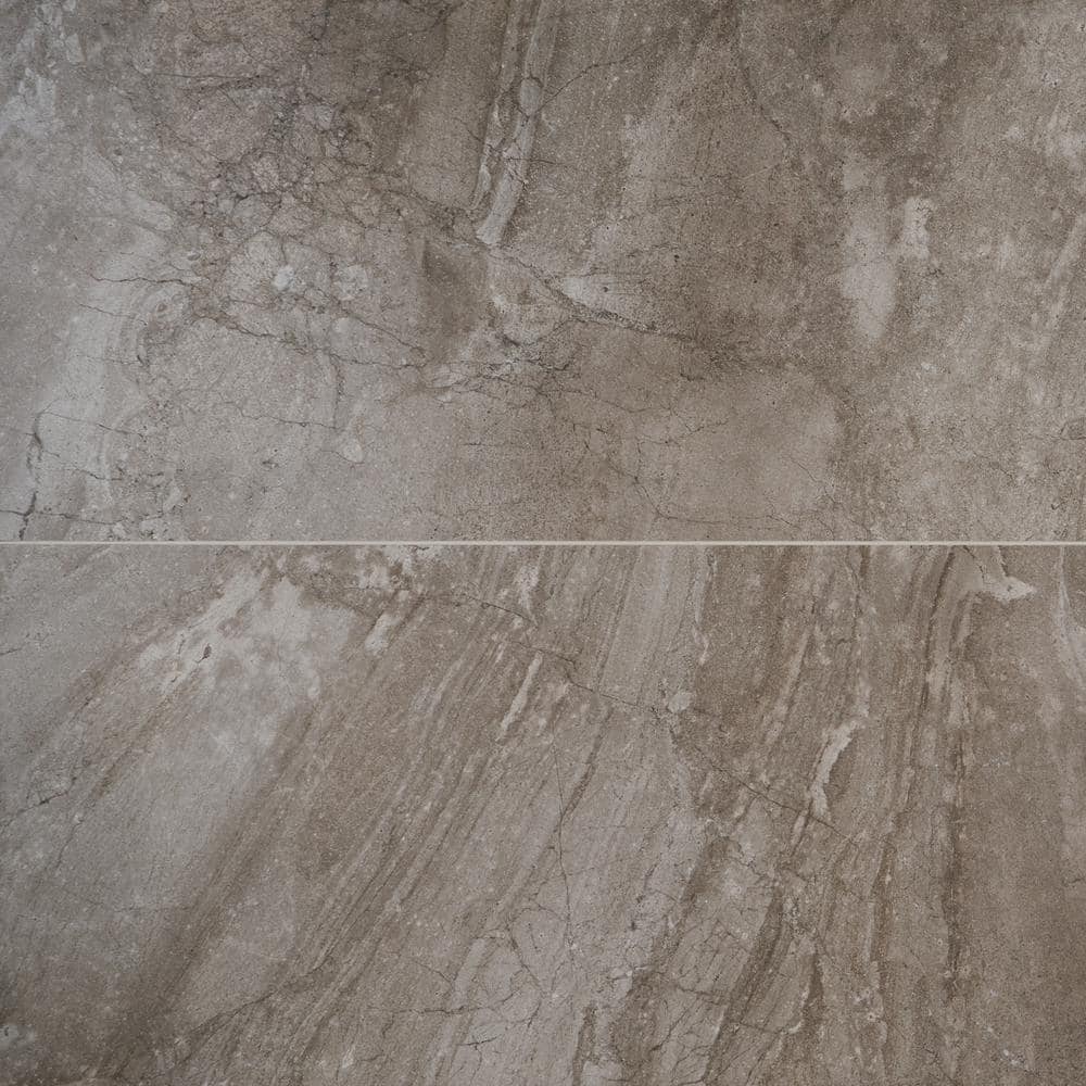 Pearl Gray Large Format Matte Porcelain Tile 24x48