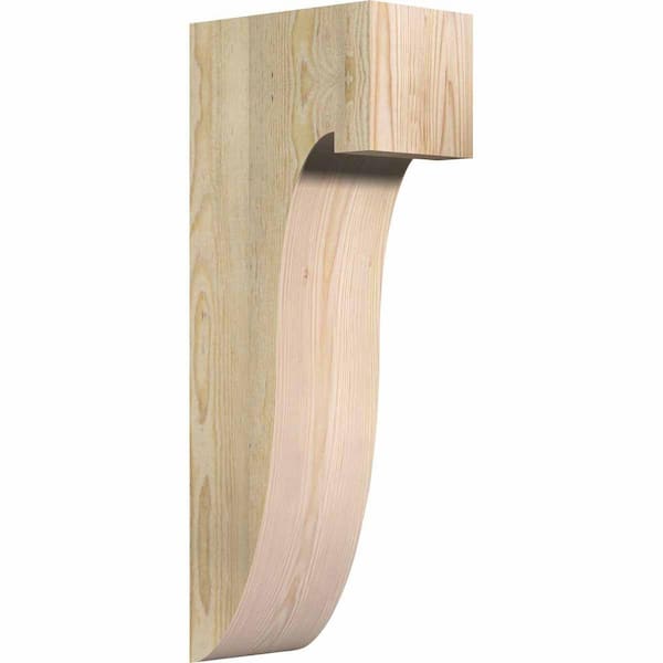 Ekena Millwork 6 in. x 10 in. x 26 in. Douglas Fir Del Monte Rough Sawn Corbel