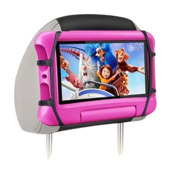 Car Tablet Holder iPad Holder for Back Seat Kids with Anti-Slip Strap Silicone Net Fits 7-12.9 in. Tablets (2 Pack)