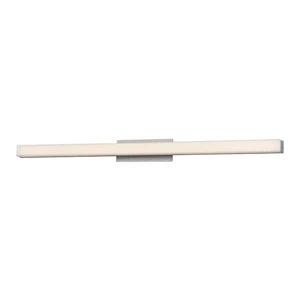 Brink 36 in. Brushed Aluminum LED Vanity Light Bar and Wall Sconce, 3000K