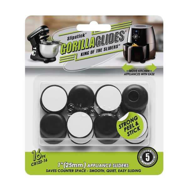 GorillaGildes 1" dia. Kitchen Appliance Sliders 16pk