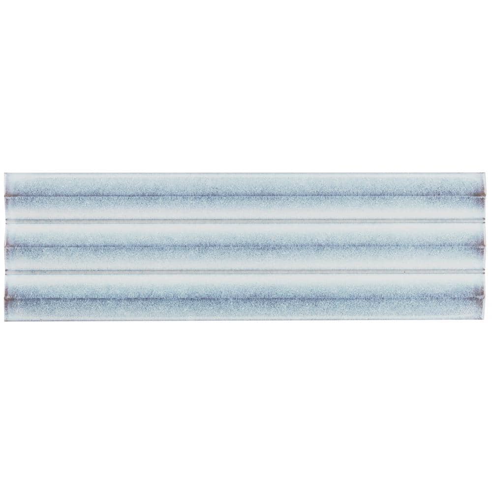Apex Iris White 5" x 16" 3D Polished Porcelain Wall Tile