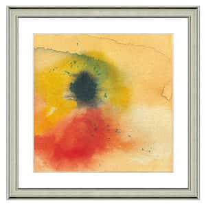 "Whimsical watercolor II" Framed Archival Paper Wall Art (26 in. x 26 in. full size)