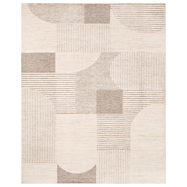 Concord Global Trading Retro Gray 8 ft. x 10 ft. Contemporary Area Rug