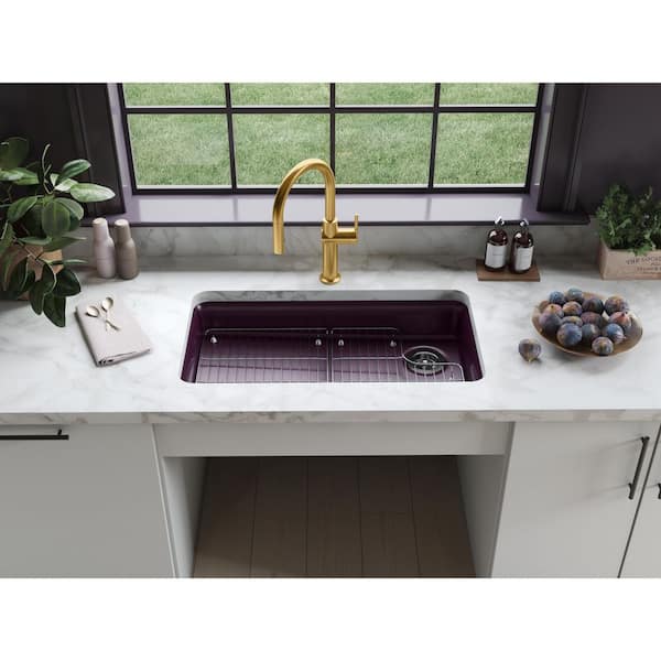 Over-the-Faucet Kitchen Sink Storage Basket - Pick Your Plum