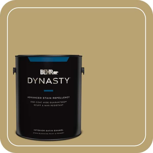 BEHR DYNASTY 1 gal. Home Decorators Collection #HDC-AC-16 Cumin Satin Enamel Interior Stain-Blocking Paint & Primer