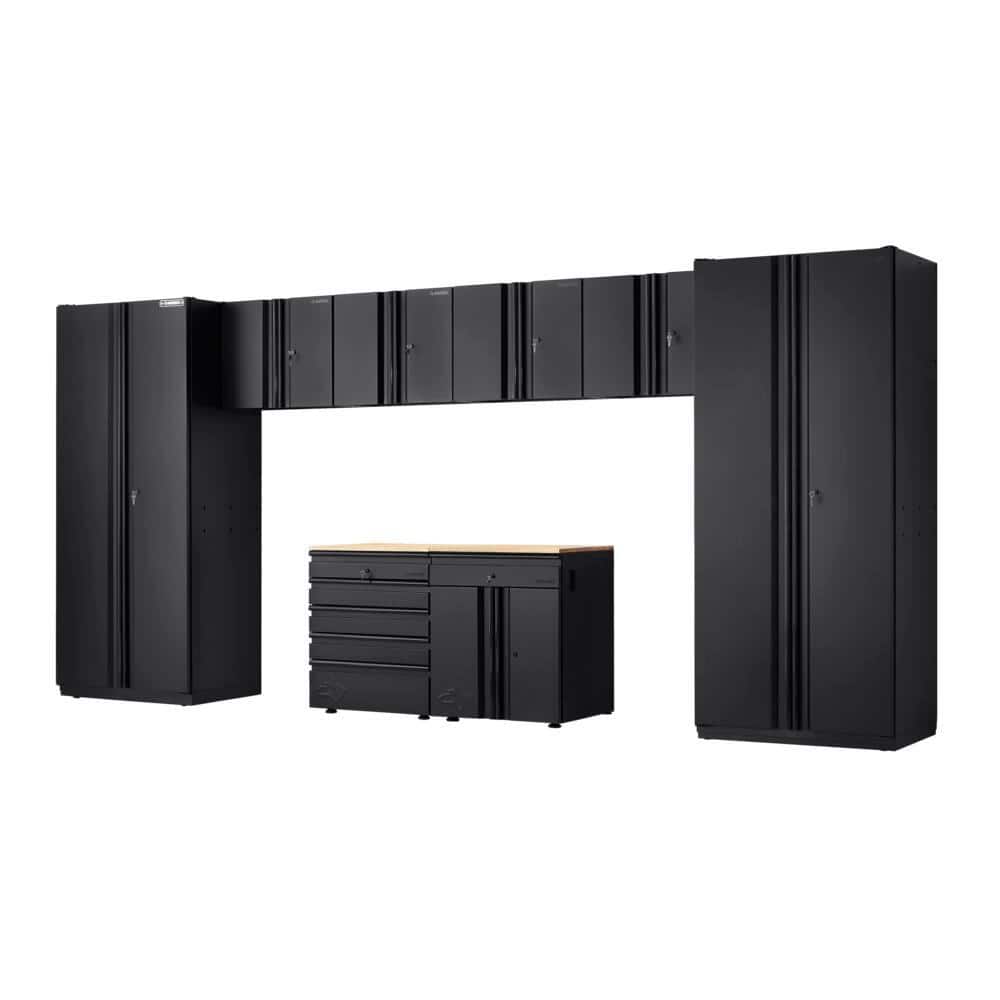 8-Piece Heavy Duty Welded Steel Garage Storage System in Black (184 in. W x 81 in. H x 24 in. D) price history on PriceWatchPro