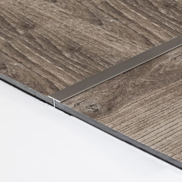 Trimmaster T Shape White Aluminum, Floor Transition Strips Tile To Vinyl
