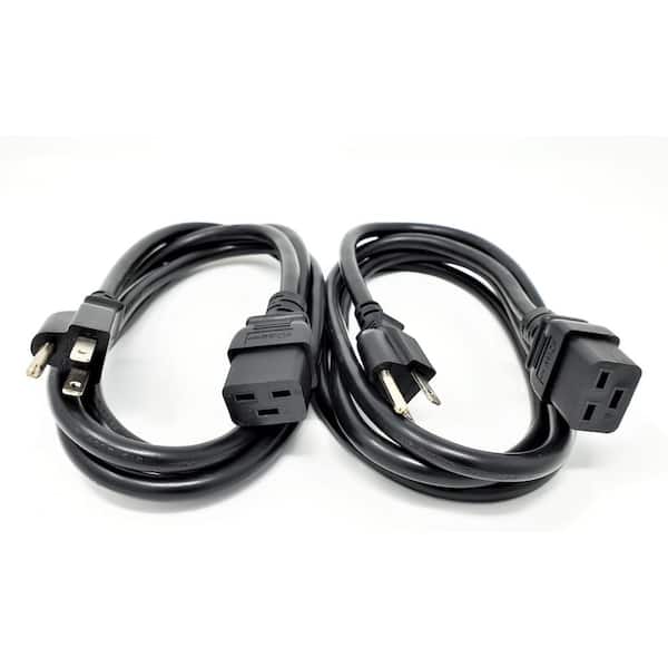 Micro Connectors IEC-60320-C14 Male to IEC-60320-C13 Female Computer Power  Cord 6 ft. - Black - Micro Center