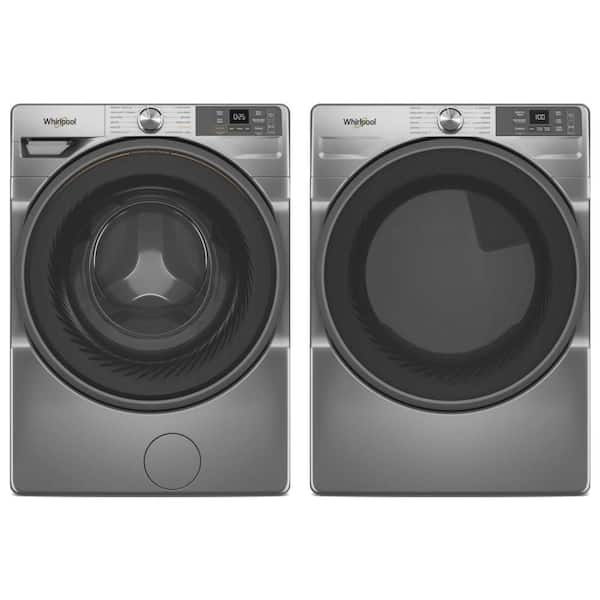 4.5 cu. ft. Front Load Washer and 7.4 cu. ft. Dryer in Radiant Silver Set