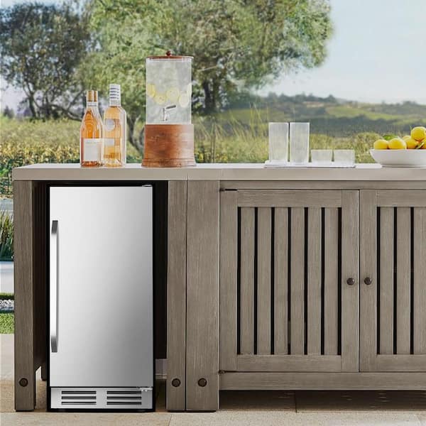 Outdoor beverage refrigerator best sale