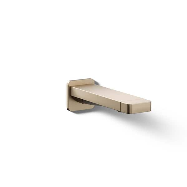 KOHLER Parallel Wall Mount Bath Spout in Vibrant Brushed Bronze
