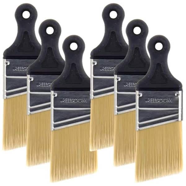 Wooster 2 in. Chinex Short Handle Angle Sash Brush (6-Pack)
