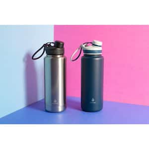 Ranger Pro 40 oz. Gray Stainless and Slate Stainless Steel Vacuum Bottle (2-Pack)