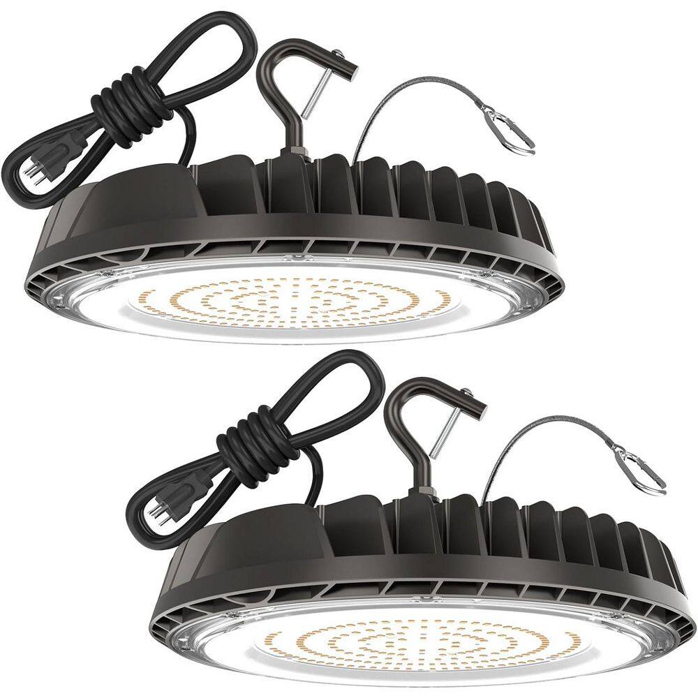 150-Watt UFO Integrated LED Black High Bay Light 5000K ETL Listed 21000 Lum