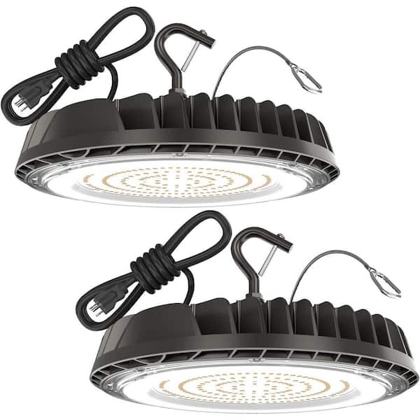 150-Watt UFO Integrated LED Black High Bay Light 5000K ETL Listed 21000 Lumens