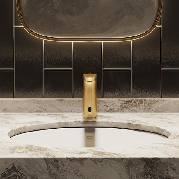 NextGen Touchless Single-Hole Top-Install Commercial Bathroom Sink Faucet 0.5 GPM in Brushed Gold - Base Model