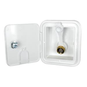City/Gravity Water Hatch with Brass Check Valve in Polar White